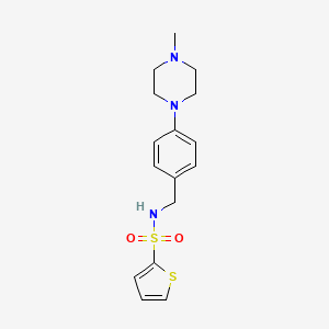 molecular formula C16H21N3O2S2 B4454977 N-[4-(4-methyl-1-piperazinyl)benzyl]-2-thiophenesulfonamide 