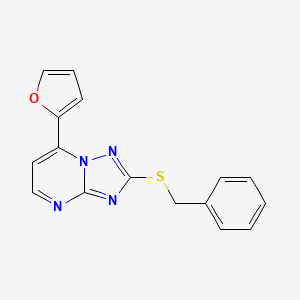 2-(benzylthio)-7-(2-furyl)[1,2,4]triazolo[1,5-a]pyrimidine