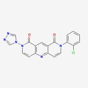 2-(2-chlorophenyl)-8-(4H-1,2,4-triazol-4-yl)pyrido[4,3-b]-1,6-naphthyridine-1,9(2H,8H)-dione