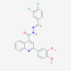 N'-(3,4-dichlorobenzylidene)-2-(3,4-dimethoxyphenyl)-4-quinolinecarbohydrazide