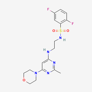 2,5-difluoro-N-(2-{[2-methyl-6-(4-morpholinyl)-4-pyrimidinyl]amino}ethyl)benzenesulfonamide