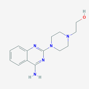 molecular formula C14H19N5O B4455042 2-[4-(4-amino-2-quinazolinyl)-1-piperazinyl]ethanol 