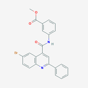 Methyl 3-{[(6-bromo-2-phenyl-4-quinolinyl)carbonyl]amino}benzoate