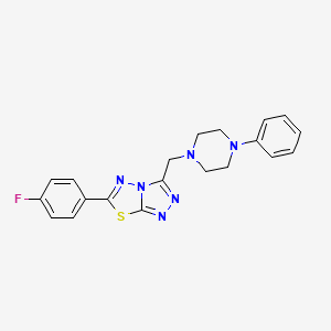 6-(4-fluorophenyl)-3-[(4-phenyl-1-piperazinyl)methyl][1,2,4]triazolo[3,4-b][1,3,4]thiadiazole