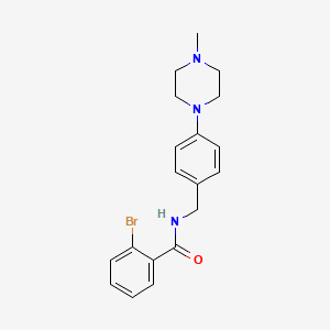 2-bromo-N-[4-(4-methyl-1-piperazinyl)benzyl]benzamide