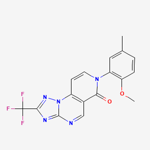 7-(2-methoxy-5-methylphenyl)-2-(trifluoromethyl)pyrido[3,4-e][1,2,4]triazolo[1,5-a]pyrimidin-6(7H)-one