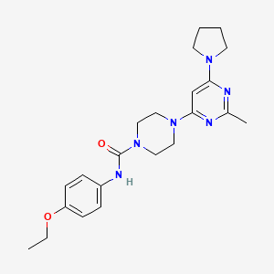 N-(4-Ethoxyphenyl)-4-[2-methyl-6-(pyrrolidin-1-YL)pyrimidin-4-YL]piperazine-1-carboxamide