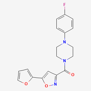 1-(4-fluorophenyl)-4-{[5-(2-furyl)-3-isoxazolyl]carbonyl}piperazine