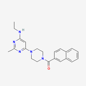 N-ethyl-2-methyl-6-[4-(2-naphthoyl)-1-piperazinyl]-4-pyrimidinamine