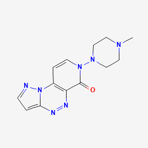 molecular formula C13H15N7O B4455232 7-(4-methyl-1-piperazinyl)pyrazolo[5,1-c]pyrido[4,3-e][1,2,4]triazin-6(7H)-one 