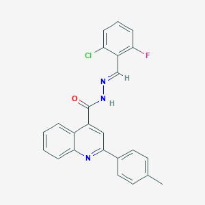 N'-(2-chloro-6-fluorobenzylidene)-2-(4-methylphenyl)-4-quinolinecarbohydrazide