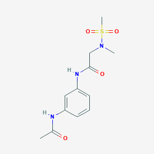 N~1~-[3-(acetylamino)phenyl]-N~2~-methyl-N~2~-(methylsulfonyl)glycinamide