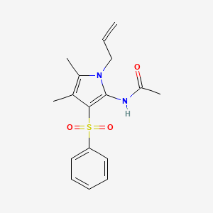 N-[4,5-dimethyl-3-(phenylsulfonyl)-1-(prop-2-en-1-yl)-1H-pyrrol-2-yl]acetamide