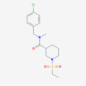 N-(4-chlorobenzyl)-1-(ethylsulfonyl)-N-methyl-3-piperidinecarboxamide