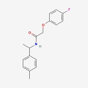 2-(4-fluorophenoxy)-N-[1-(4-methylphenyl)ethyl]acetamide