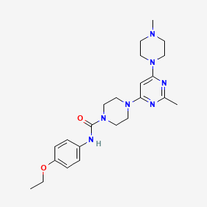 N-(4-ethoxyphenyl)-4-[2-methyl-6-(4-methyl-1-piperazinyl)-4-pyrimidinyl]-1-piperazinecarboxamide