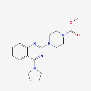 ethyl 4-[4-(1-pyrrolidinyl)-2-quinazolinyl]-1-piperazinecarboxylate