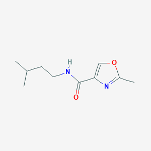 2-methyl-N-(3-methylbutyl)-1,3-oxazole-4-carboxamide