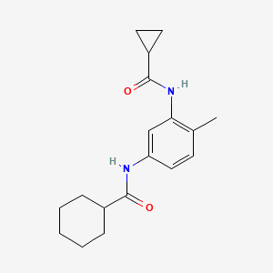 N-{3-[(cyclopropylcarbonyl)amino]-4-methylphenyl}cyclohexanecarboxamide