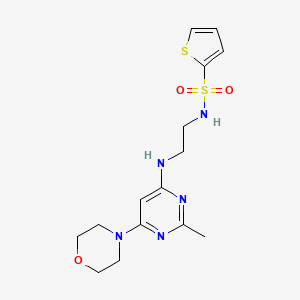 N-(2-{[2-methyl-6-(4-morpholinyl)-4-pyrimidinyl]amino}ethyl)-2-thiophenesulfonamide