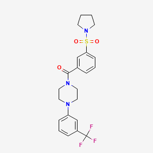 1-[3-(1-pyrrolidinylsulfonyl)benzoyl]-4-[3-(trifluoromethyl)phenyl]piperazine