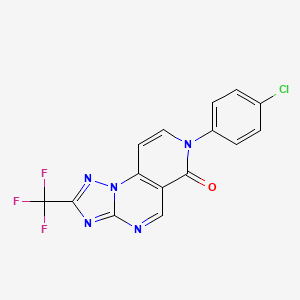 7-(4-chlorophenyl)-2-(trifluoromethyl)pyrido[3,4-e][1,2,4]triazolo[1,5-a]pyrimidin-6(7H)-one