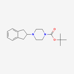 molecular formula C18H26N2O2 B4455468 tert-butyl 4-(2,3-dihydro-1H-inden-2-yl)-1-piperazinecarboxylate 