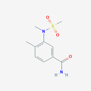 4-methyl-3-[methyl(methylsulfonyl)amino]benzamide