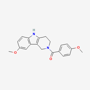 molecular formula C20H20N2O3 B4455489 8-methoxy-2-(4-methoxybenzoyl)-2,3,4,5-tetrahydro-1H-pyrido[4,3-b]indole 