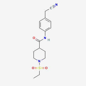 N-[4-(cyanomethyl)phenyl]-1-(ethylsulfonyl)-4-piperidinecarboxamide