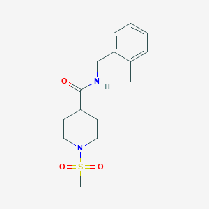 N-(2-methylbenzyl)-1-(methylsulfonyl)-4-piperidinecarboxamide