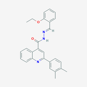 2-(3,4-dimethylphenyl)-N'-(2-ethoxybenzylidene)-4-quinolinecarbohydrazide