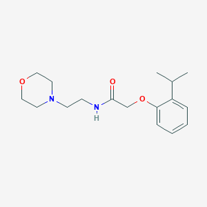 molecular formula C17H26N2O3 B4455548 2-(2-isopropylphenoxy)-N-[2-(4-morpholinyl)ethyl]acetamide 