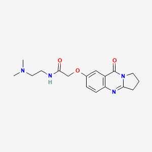 N-[2-(dimethylamino)ethyl]-2-[(9-oxo-1,2,3,9-tetrahydropyrrolo[2,1-b]quinazolin-7-yl)oxy]acetamide