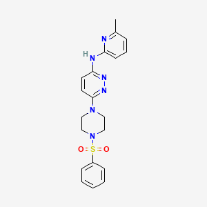 N-(6-methyl-2-pyridinyl)-6-[4-(phenylsulfonyl)-1-piperazinyl]-3-pyridazinamine