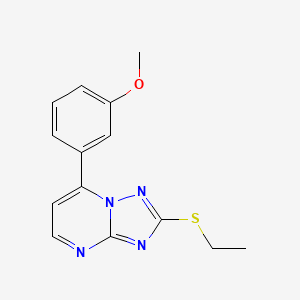 2-(ethylthio)-7-(3-methoxyphenyl)[1,2,4]triazolo[1,5-a]pyrimidine