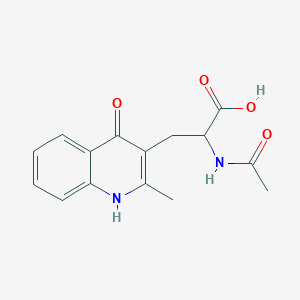 molecular formula C15H16N2O4 B4455679 N-acetyl-3-(2-methyl-4-oxo-1,4-dihydro-3-quinolinyl)alanine 