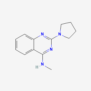 N-methyl-2-(1-pyrrolidinyl)-4-quinazolinamine