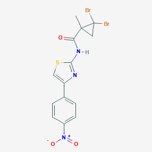 molecular formula C14H11Br2N3O3S B445570 2,2-dibromo-1-methyl-N-[4-(4-nitrophenyl)-1,3-thiazol-2-yl]cyclopropanecarboxamide 