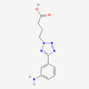 4-[5-(3-aminophenyl)-2H-tetrazol-2-yl]butanoic acid