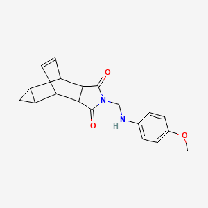 2-{[(4-methoxyphenyl)amino]methyl}hexahydro-4,6-ethenocyclopropa[f]isoindole-1,3(2H,3aH)-dione