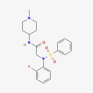 N~2~-(2-fluorophenyl)-N~1~-(1-methyl-4-piperidinyl)-N~2~-(phenylsulfonyl)glycinamide