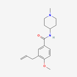 3-allyl-4-methoxy-N-(1-methyl-4-piperidinyl)benzamide