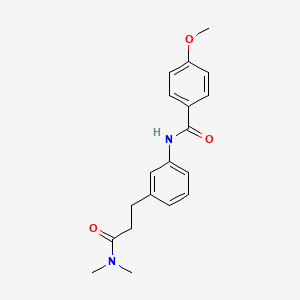 N-{3-[3-(dimethylamino)-3-oxopropyl]phenyl}-4-methoxybenzamide