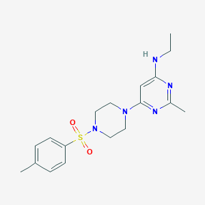 N-ethyl-2-methyl-6-{4-[(4-methylphenyl)sulfonyl]-1-piperazinyl}-4-pyrimidinamine