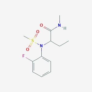 2-[(2-fluorophenyl)(methylsulfonyl)amino]-N-methylbutanamide