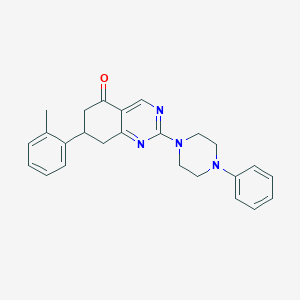 7-(2-methylphenyl)-2-(4-phenyl-1-piperazinyl)-7,8-dihydro-5(6H)-quinazolinone