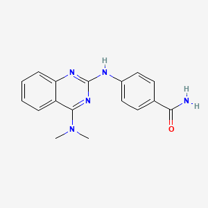 4-{[4-(dimethylamino)-2-quinazolinyl]amino}benzamide