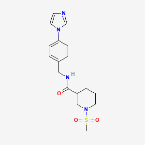 N-[4-(1H-imidazol-1-yl)benzyl]-1-(methylsulfonyl)-3-piperidinecarboxamide