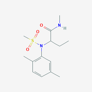 2-[(2,5-dimethylphenyl)(methylsulfonyl)amino]-N-methylbutanamide